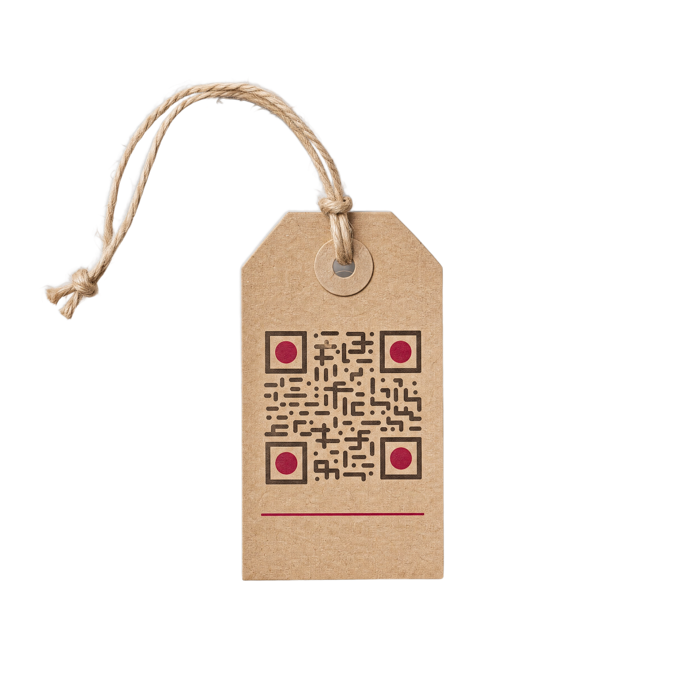 Etykieta z kodem QR paszportu partii